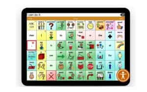 AAC device with TouchChat software.